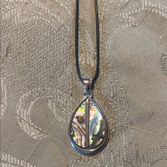 Lia Sophia Jewelry - Lia Sophia Silver and Iridescent Teardrop Necklace